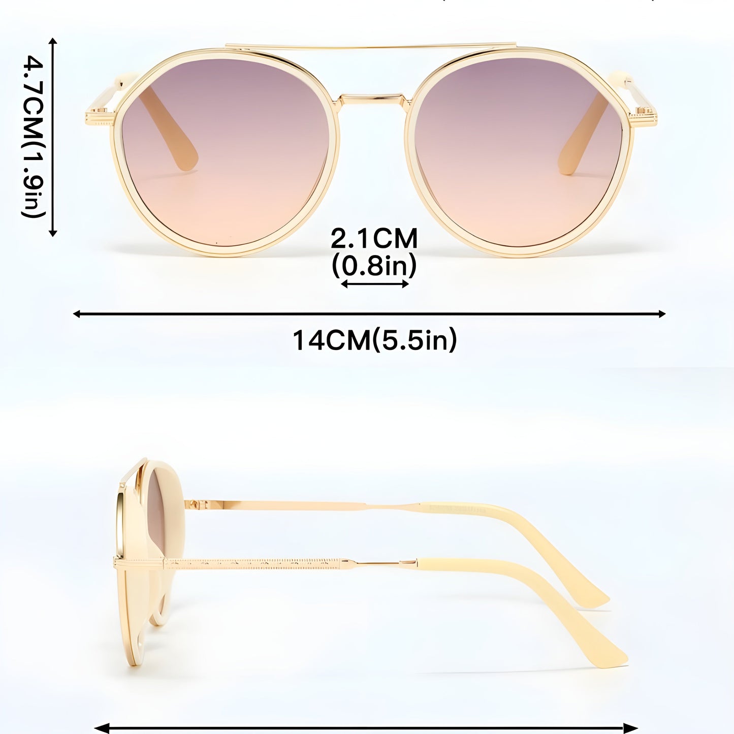 Adriana Round Glasses