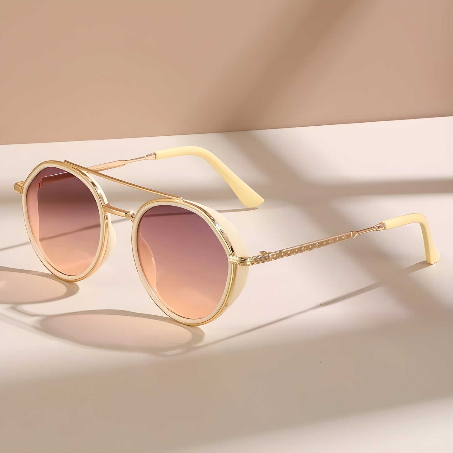 Adriana Round Glasses