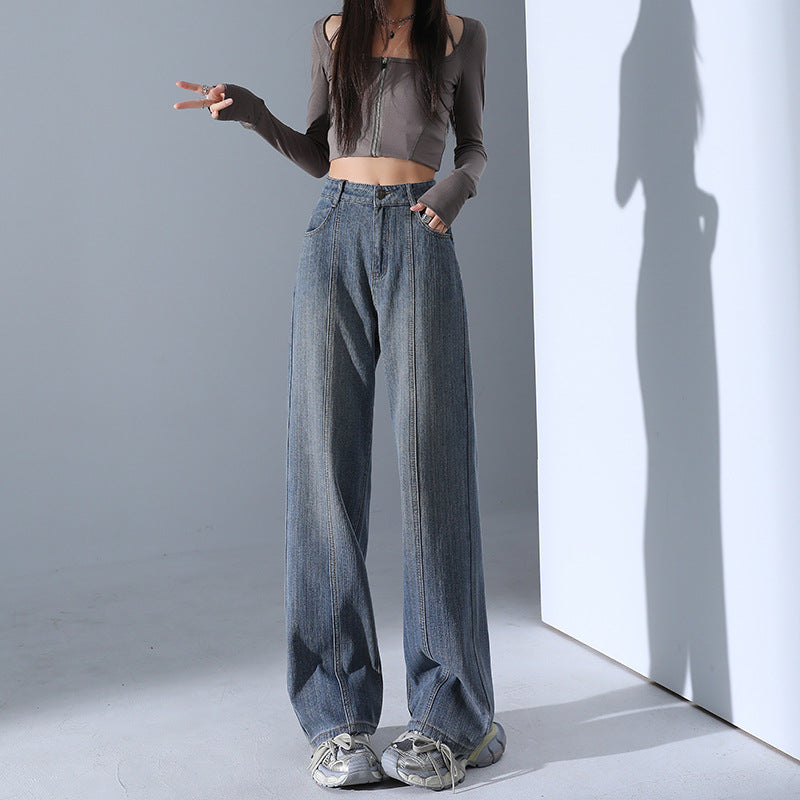Jess High-Waist Washed Jeans