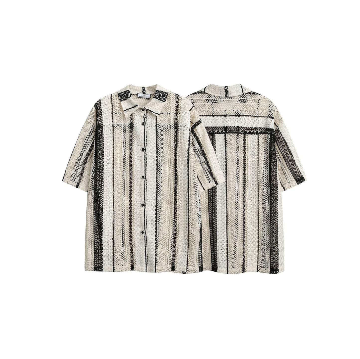 Noir Honeycomb Blouse