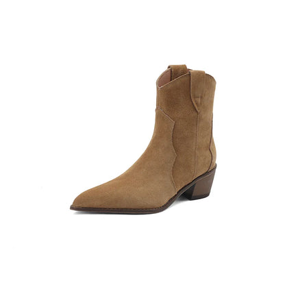 Jasmine Suede Leather Boots