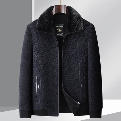 Fur-lined Collar Jacket