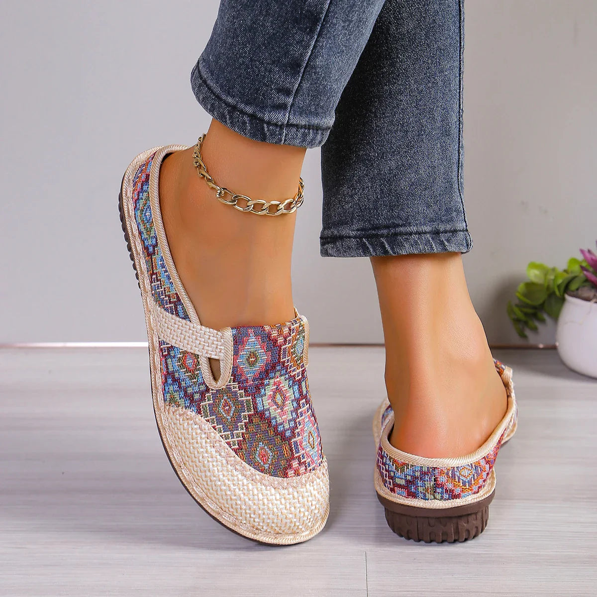 Panama Weave Slip-On