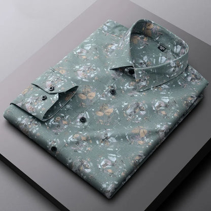 Abstract Bamboo Dress Shirt
