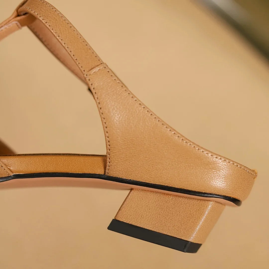 Isabella Leather Mules