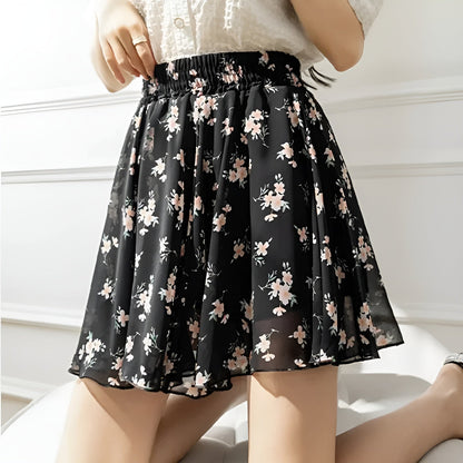 Flores Primavera Chiffon Skirt