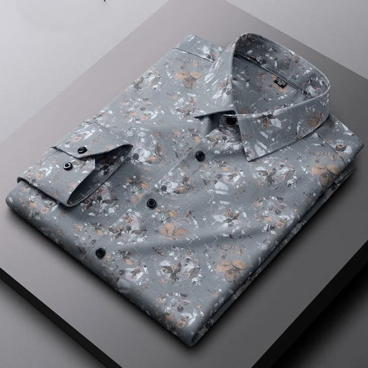 Abstract Bamboo Dress Shirt