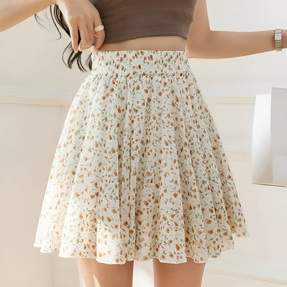 Flores Primavera Chiffon Skirt