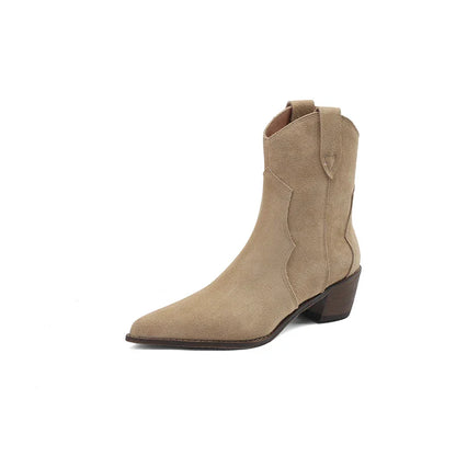 Jasmine Suede Leather Boots