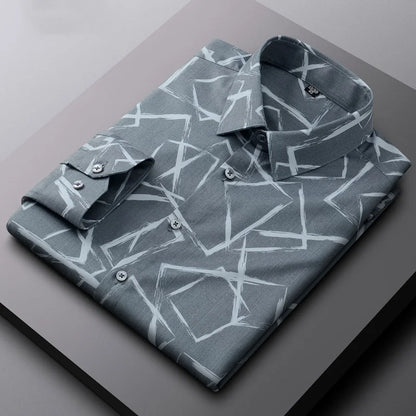 Abstract Bamboo Dress Shirt