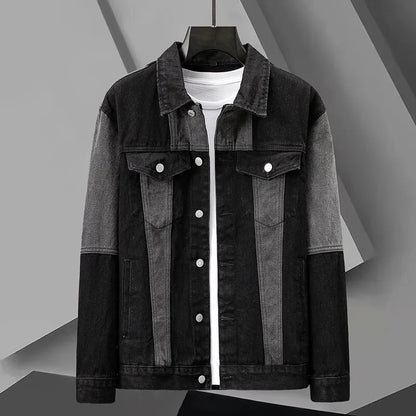Denim Split-Panel Jacket