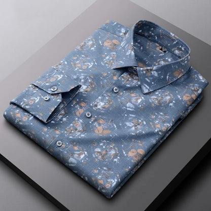 Abstract Bamboo Dress Shirt