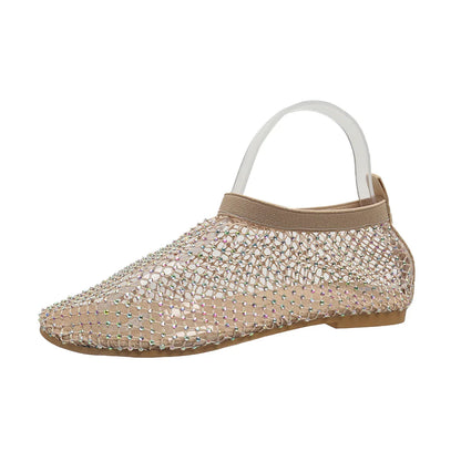 Rosé - Diamond Mesh Flats