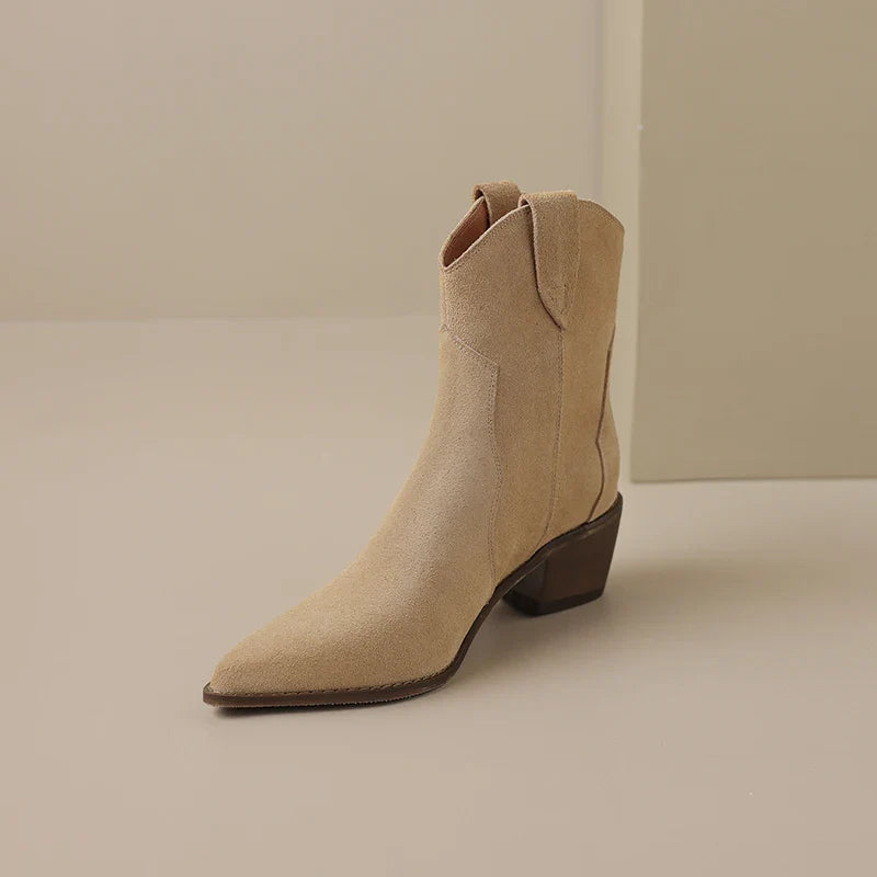 Jasmine Suede Leather Boots