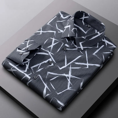 Abstract Bamboo Dress Shirt