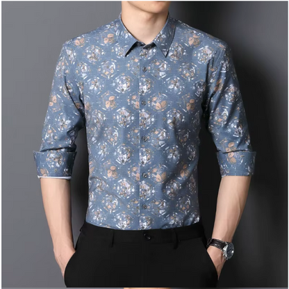 Abstract Bamboo Dress Shirt